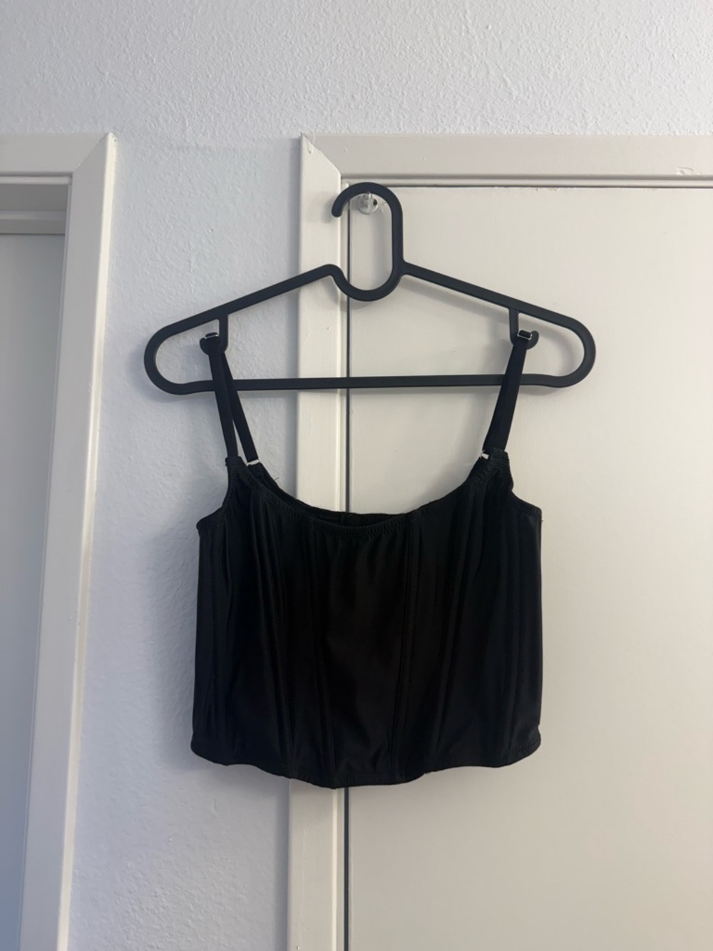Urban Outfitters Black Cropped Cami Tank
